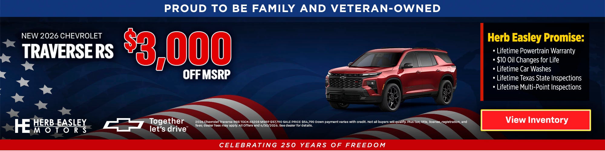 2026 Chevrolet Traverse RS