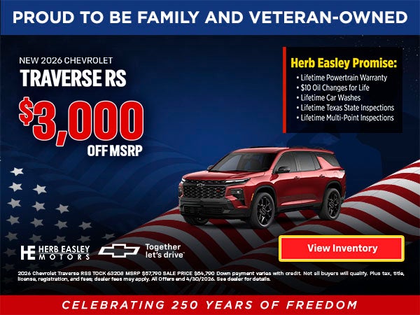 2026 Chevrolet Traverse RS