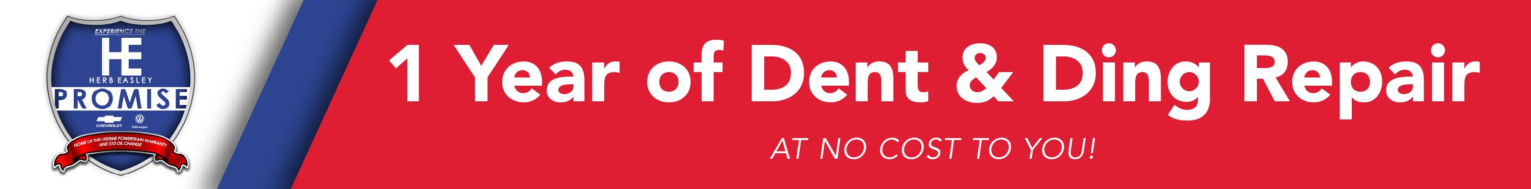 1 Year Dent & Ding Repair