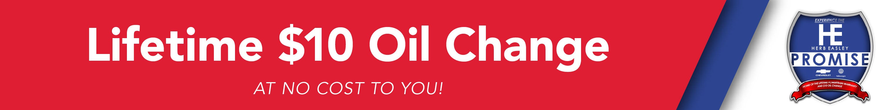 Lifetime $10 Oil Change