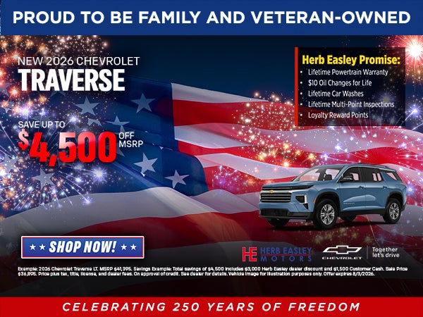 New 2026 Chevrolet Traverse